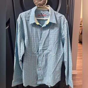 Robert Graham Light Blue Checkered Shirt
